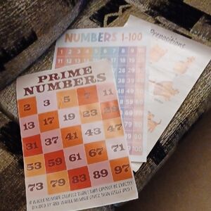 4/$30 Set Of 3 Educational Poster - Math & Grammar